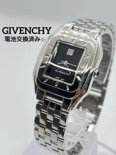 【新品電池】GIVENCHY スクエア メンズ腕時計 クォーツ レディース