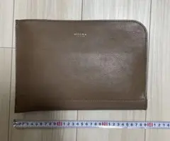【匿名配送】ultrama TOKYOブラウンレザー クラッチバッグ