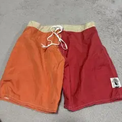 F DESIGN リバーシブル水着 オレンジ/赤