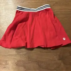 PETIT BATEAU 赤 フレアスカート 5ans/110cm