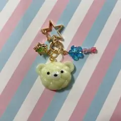 レジンキーホルダー メロンパン くまキーホルダー2