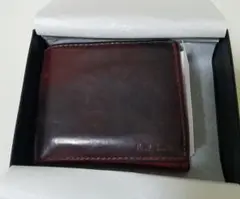 Paul Smith ポールスミス 折り財布 赤 レザー 箱付き