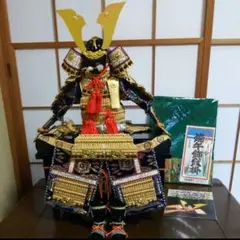 御鎧飾り　新品未使用 甲子之白寿8号黒小札朱赤糸威大鎧金屏風鎧飾りが安い 雄山作 五