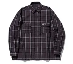 NEWERAマルチチェックシャツ BLACK LABEL FW23 ブラック
