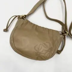 ✨超レア 美品✨ ロエベ 巾着 ショルダーバッグ アナグラム レザー ミニサイズ