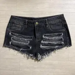 デニム　ショートパンツ　ギャル　y2k