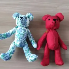 ハンドメイド くまのぬいぐるみ2体