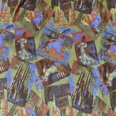 多色抽象パターン ジャージ生地 136×211