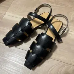 GREEN LABEL RELAXING スクエア グルカ フラットサンダル L