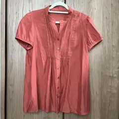 【Natural Beaty Basic】シャツ　半袖　Mサイズ　オレンジ