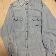 Calvin Klein Jeans 長袖シャツ Lサイズライトブルー