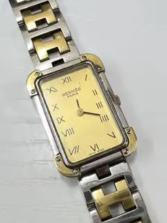 HERMES クロアジュール 腕時計 ゴールド×シルバー 稼働品 ヴィンテージ