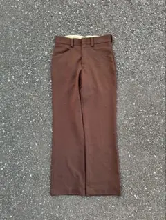 70s フレアスラックス　アメリカ製　ビンテージ　ロケットタロンジップ
