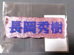 長岡秀樹 ネームラメアクリルキホルダー