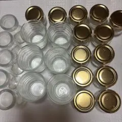 プリン用ガラス製小型空き瓶24個セット