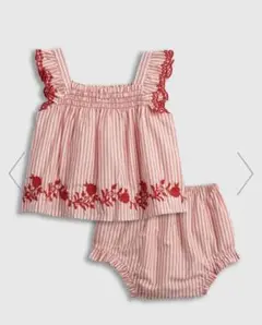 GAP ストライプ　ポプリンコーデセット