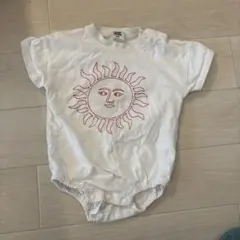 mid mile 太陽刺繍ロンパース 70-80
