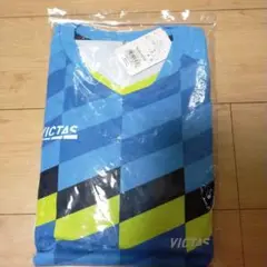VICTAS チェックラインTシャツ Mサイズ新品未開封