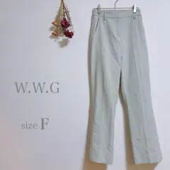【フーズフーギャラリー】スラックス ストレートパンツ ウエストゴム きれいめ