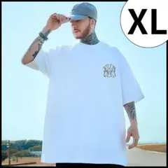 【割引セール】半袖　Tシャツ　メンズ　ホワイト　ストリート　XL　ユニセックス