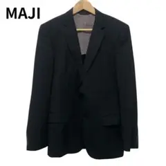 MAJI 黒 ジャケット　ブレザー　シングルボタン　オフィス　メンズ