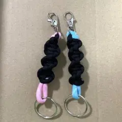 パラコード　ペアキーリング　ハンドメイド