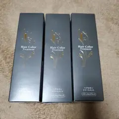 ヘアカラートリートメント ナチュラルブラック 210g 3個 白髪染め