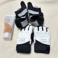 LAVA キックボクシング セット　Burness style LAVA バーネススタイル Mグローブセット】
