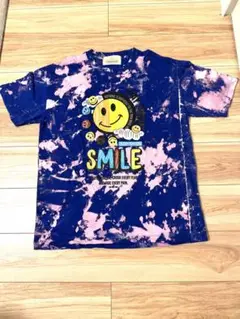 タイダイ柄 スマイリーフェイス Tシャツ 半袖