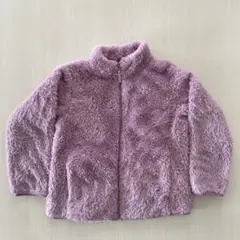 【130】UNIQLO ユニクロ ファーリーフリースジャケット パープル
