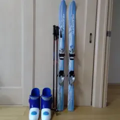 キッズ スキー板130cm、ストック、靴23cmセット