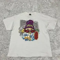 Stussy × POUND 限定 コラボ Tシャツ プリント イラスト 黒 STUSSY×POUND コラボ T シャツ プリントロゴ メンズ 古着 - メルカリ