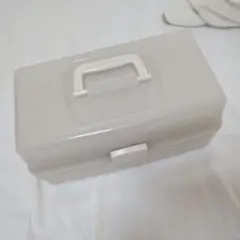 グレー プラスチック収納ボックス 3段