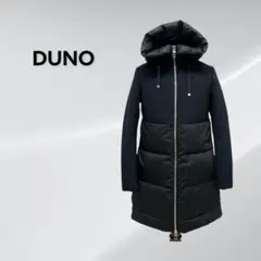 DUNO デュノ 21AW タリア ウール 異素材切替 フード付き ダウンコート