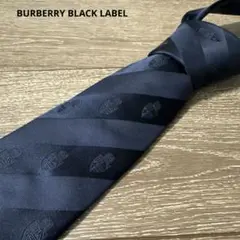BURBERRY BLACK LABEL バーバリー ネクタイ ネイビー 美品