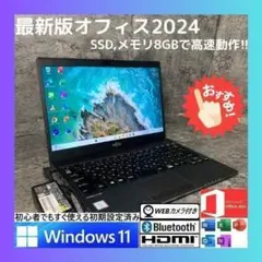 NPh1405F初期設定済　最新オフィス2024ワード・エクセルすぐつかえます