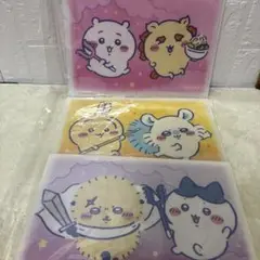 格安 【新品】キャンドゥ　ちいかわ ボタン付きA4クリアファイル（横型）　全3種