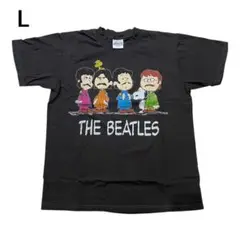 ビートルズxスヌーピー BEATLES SNOOPY Tシャツ Lサイズ
