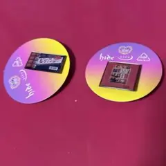 hideピンバッジ２個セット ピンクスパイダー サイエンス