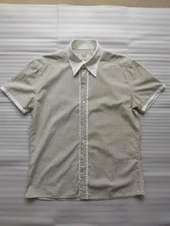 E.Z BY ZEGNA　チェック 半袖シャツ Mサイズ