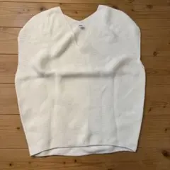 UNIQLO 3Dニット Vネック　半袖 S ホワイト