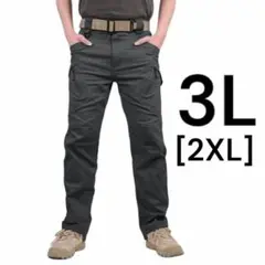 新品 メンズ ロングパンツ カジュアル　2XL(3L) 大きいサイズ　黒