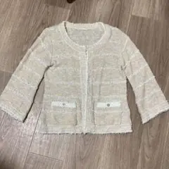 アベニールエトワール ノーカラージャケット