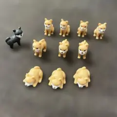 柴犬 フィギュア マスコット★計11体セット