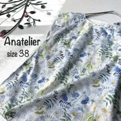 アナトリエ✲花柄 ボタニカル リバティ風 ノースリーブブラウス 綿100%