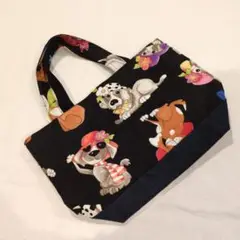 ❤ミニトートバッグ　 ロラライハリス柄　犬柄