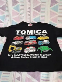 TOMICA ミニカー Tシャツ サイズ95 ブラック