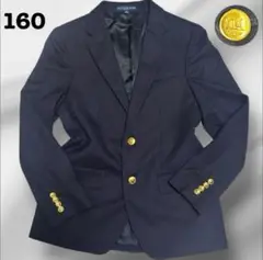 【美品】ポロラルフローレン　紺ブレ　ジャケット　イタリア製　金ボタン　160 S