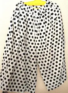 ichi 水玉 ワイドパンツ ドットパンツ