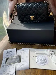 CHANEL ブラック ショルダーバッグ